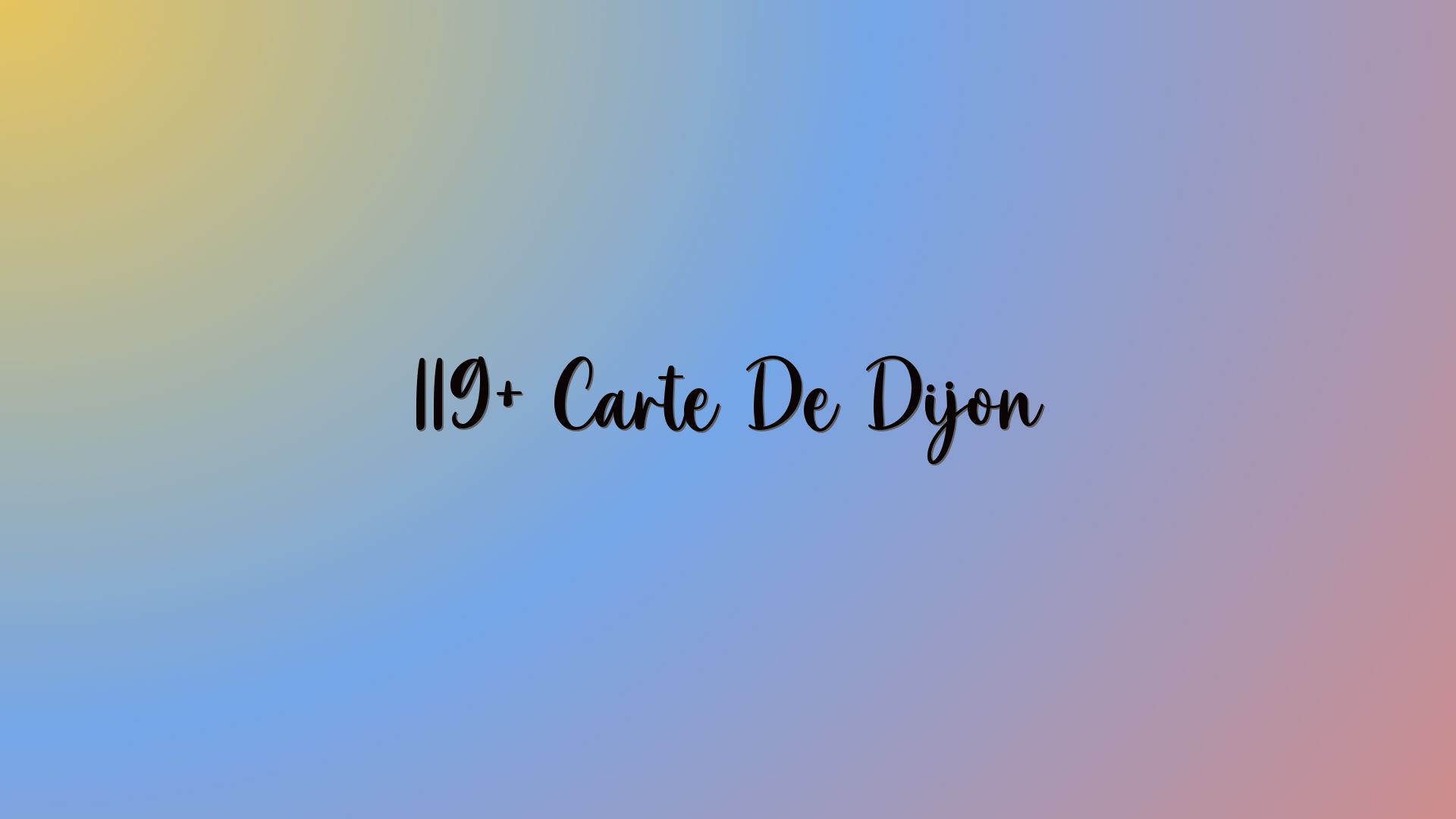 119+ Carte De Dijon