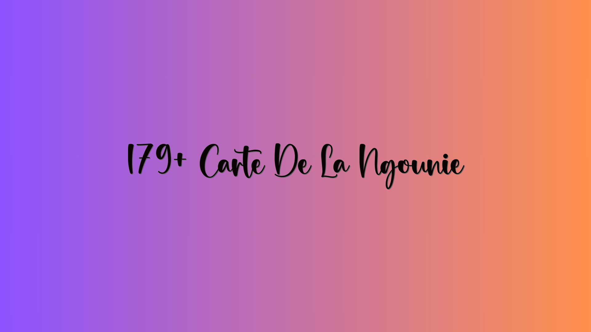179+ Carte De La Ngounié
