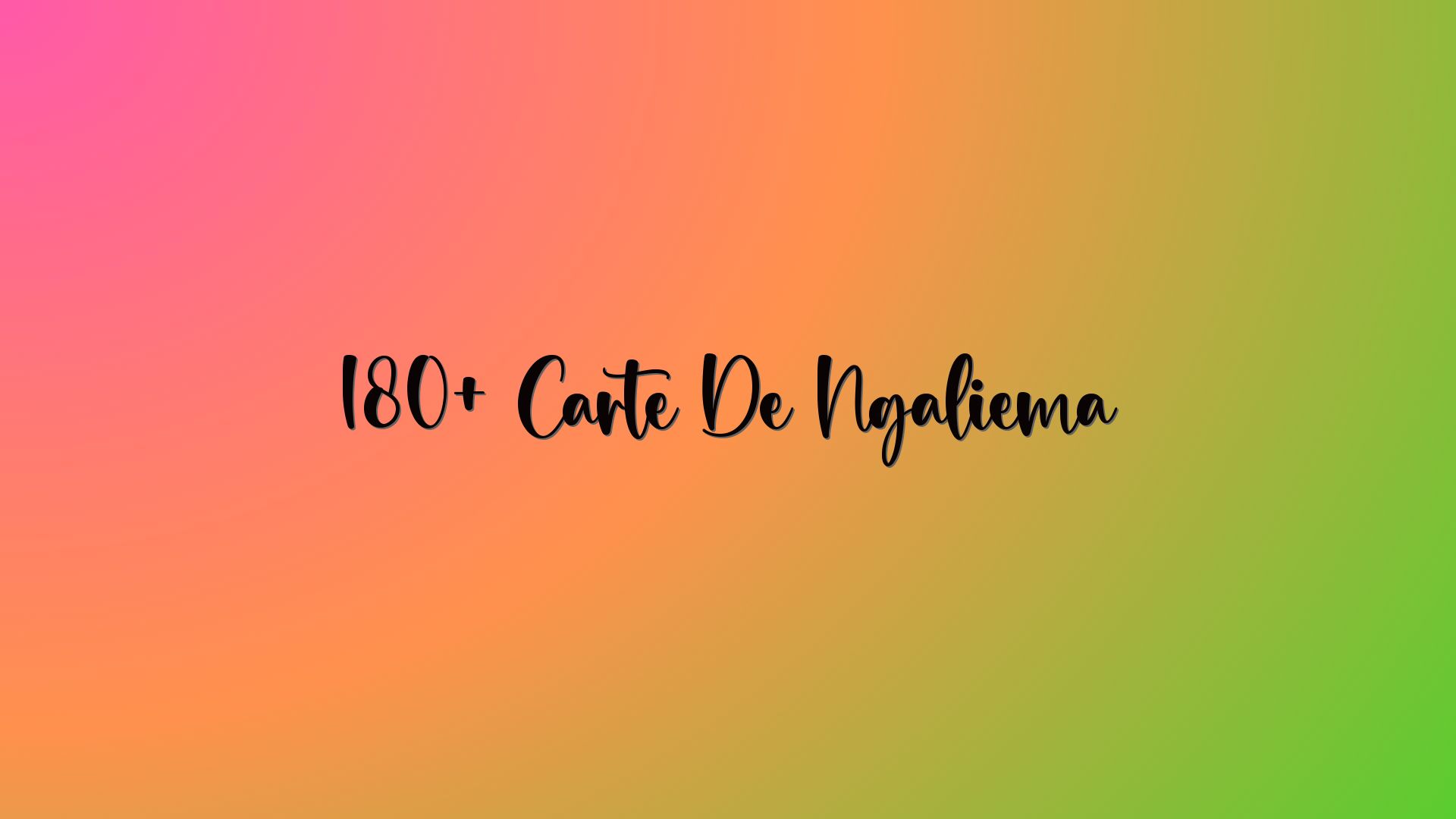 180+ Carte De Ngaliema