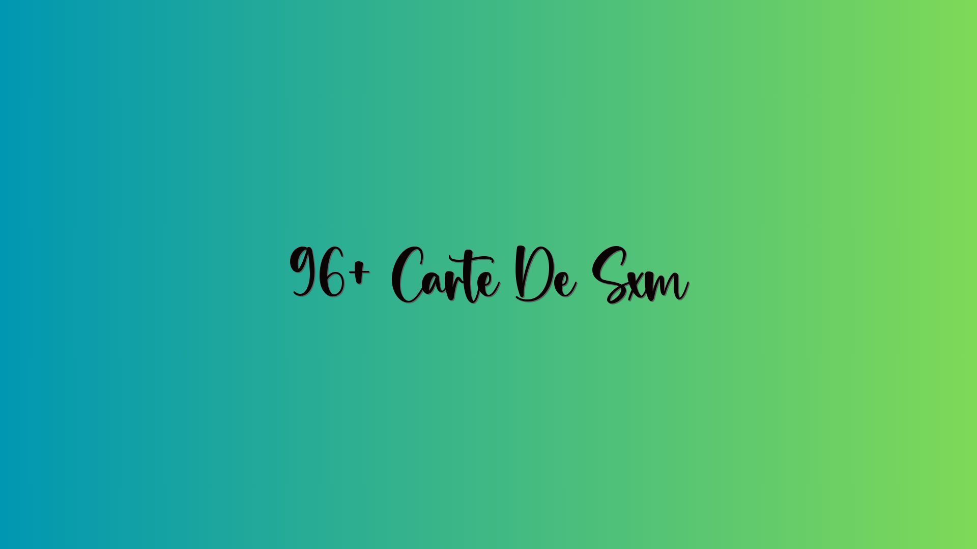 96+ Carte De Sxm