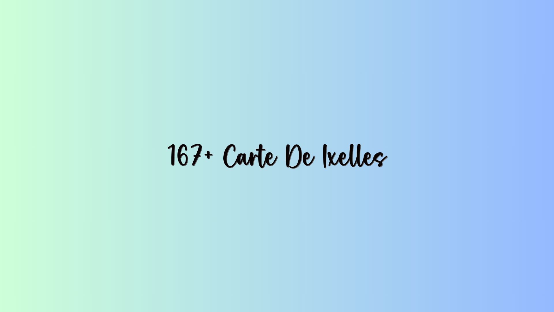167+ Carte De Ixelles