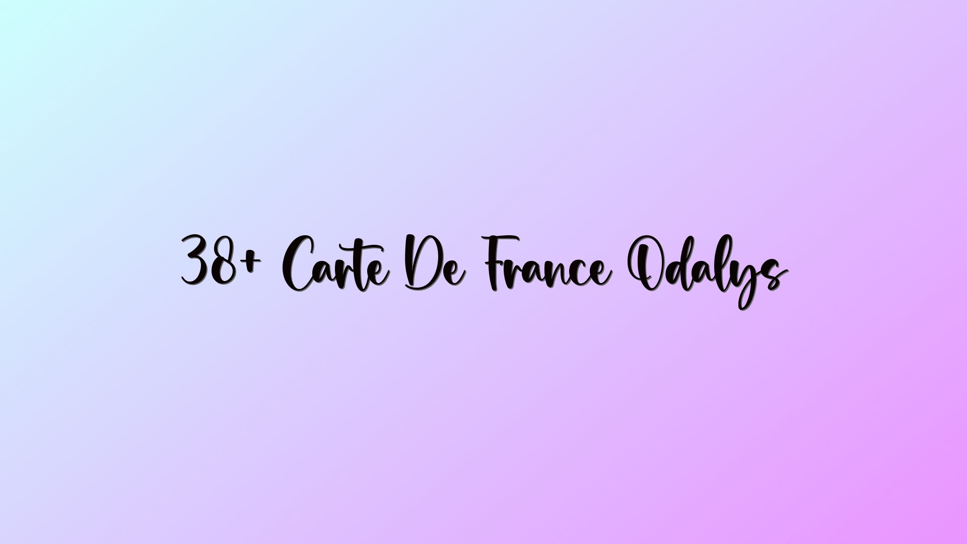 38+ Carte De France Odalys