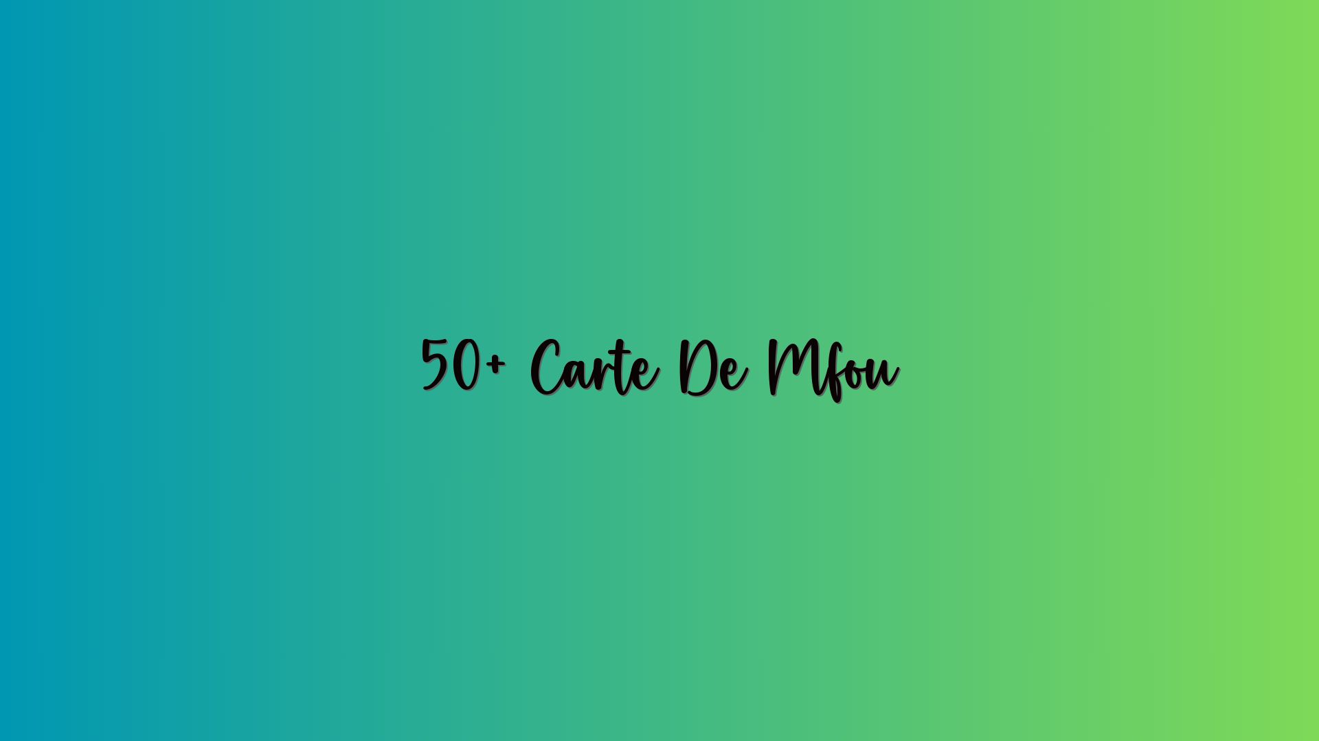 50+ Carte De Mfou
