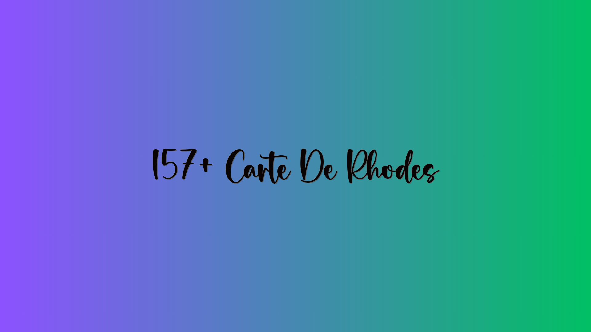 157+ Carte De Rhodes