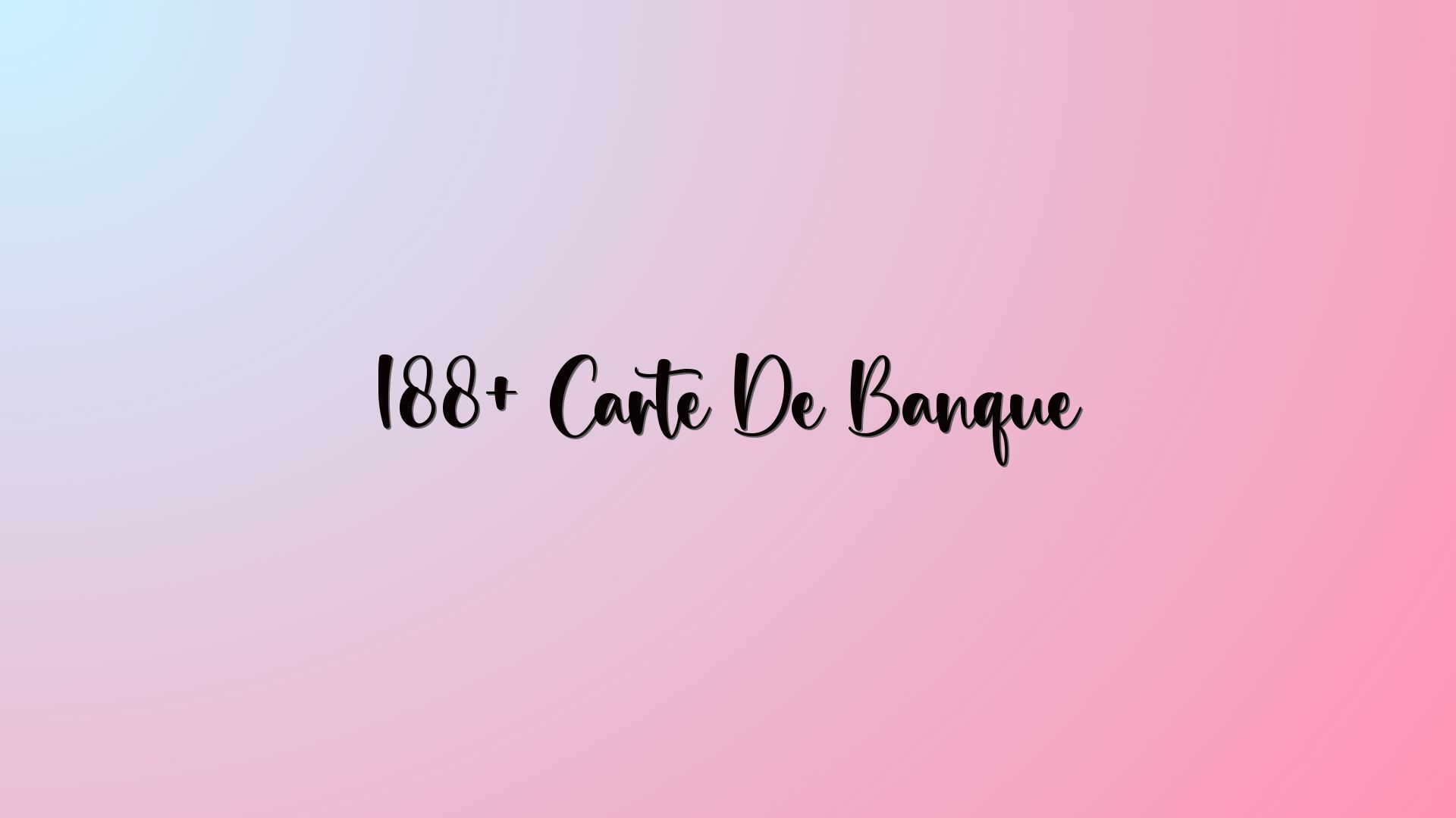 188+ Carte De Banque