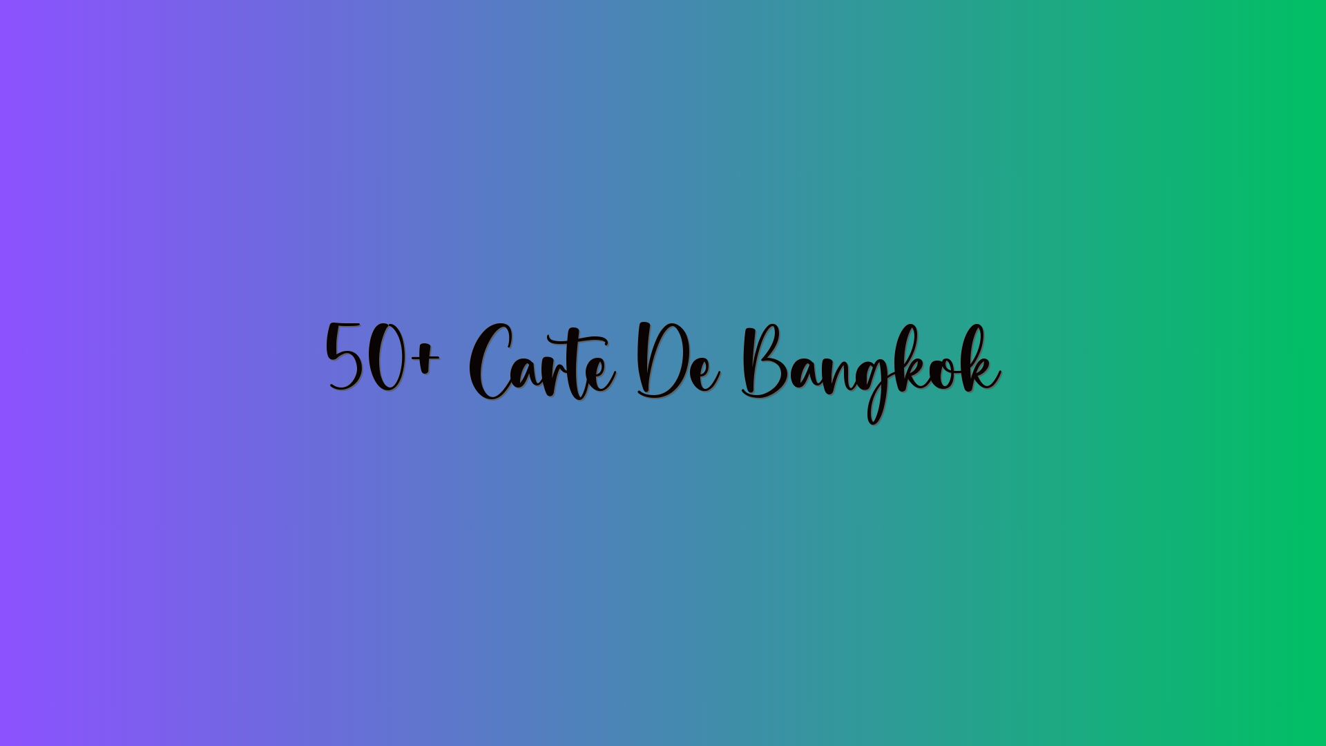 50+ Carte De Bangkok