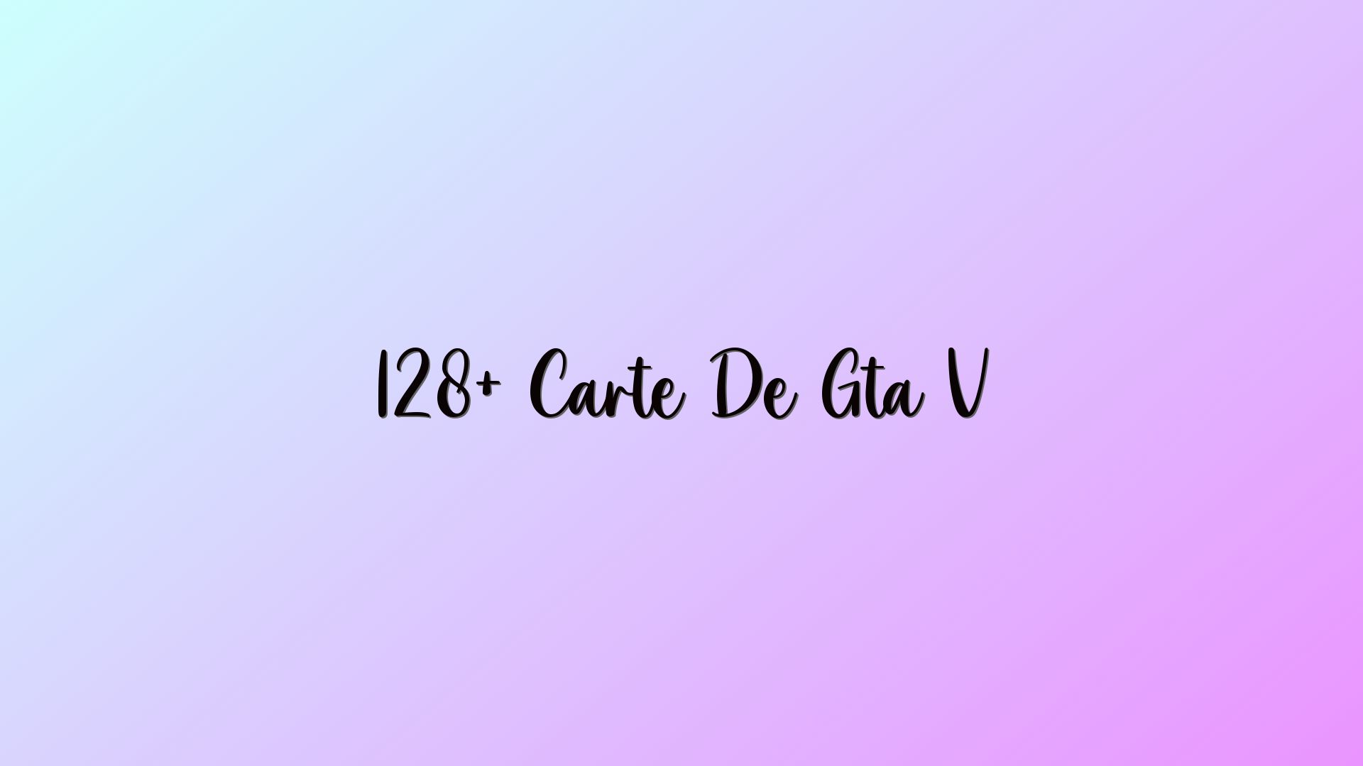 128+ Carte De Gta V