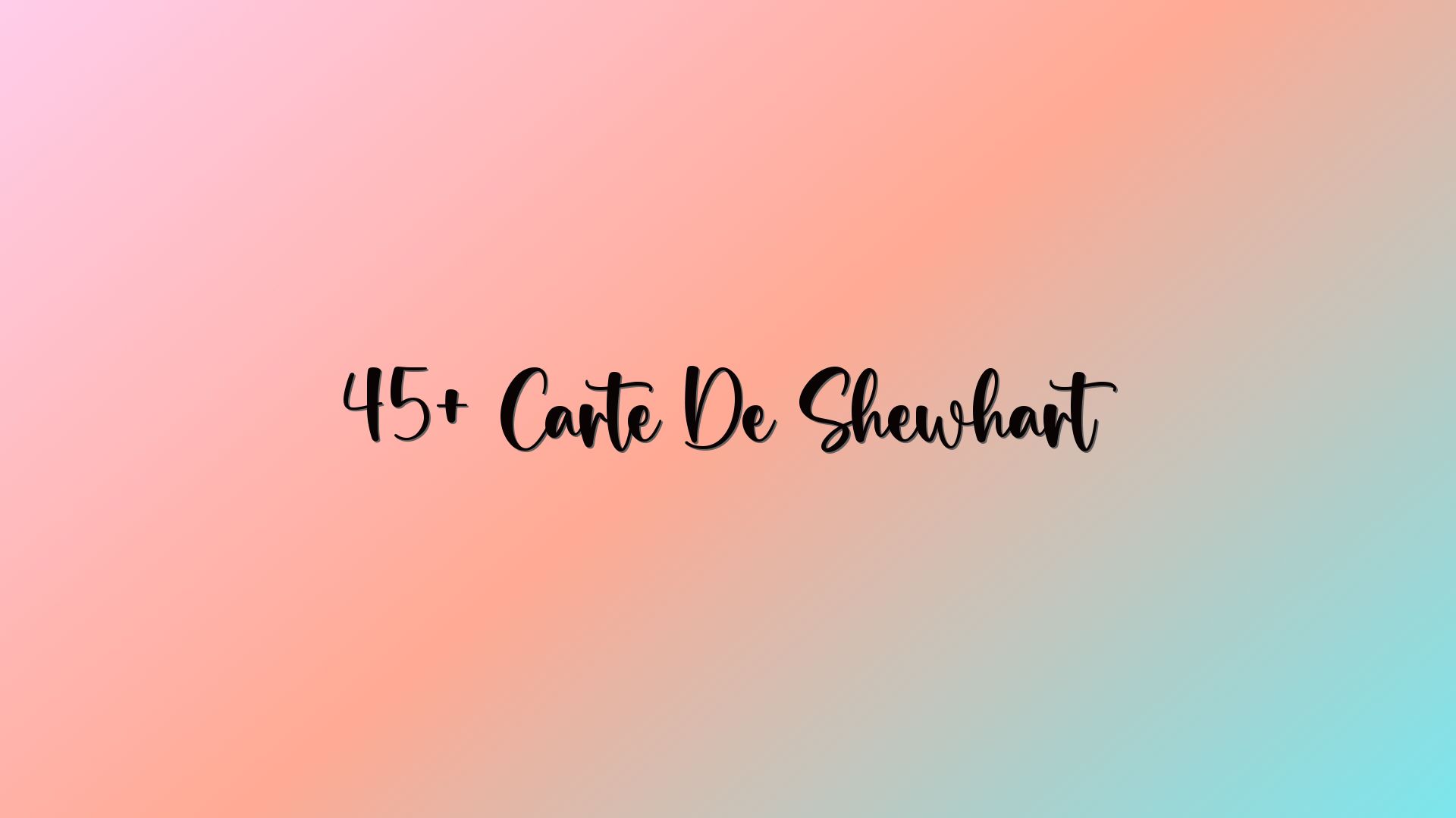 45+ Carte De Shewhart